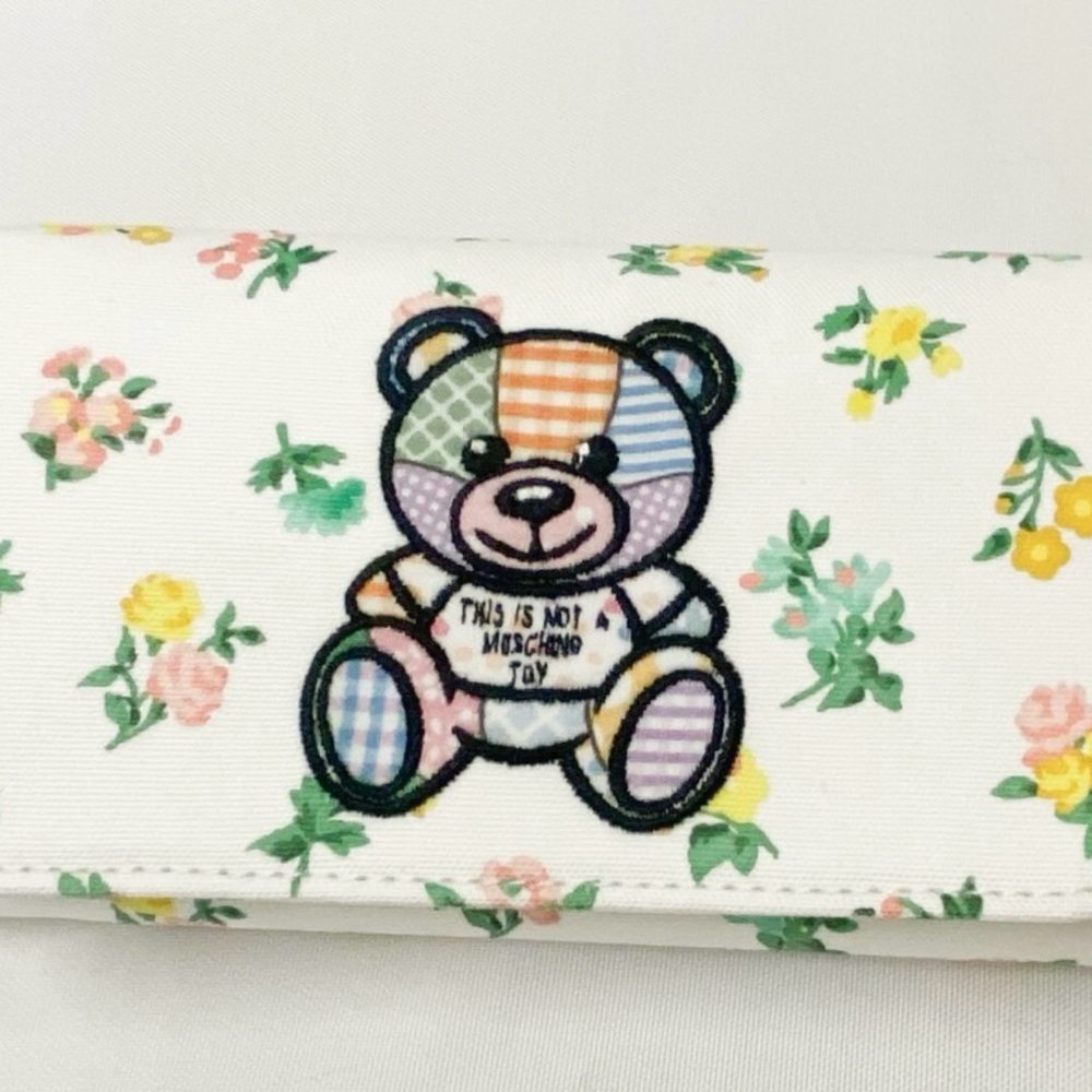 ❌Sold ❌NWT-MOSCHINO Couture Jeremy Scott Teddy Bear Wallet on chain. - Picture 5 of 13